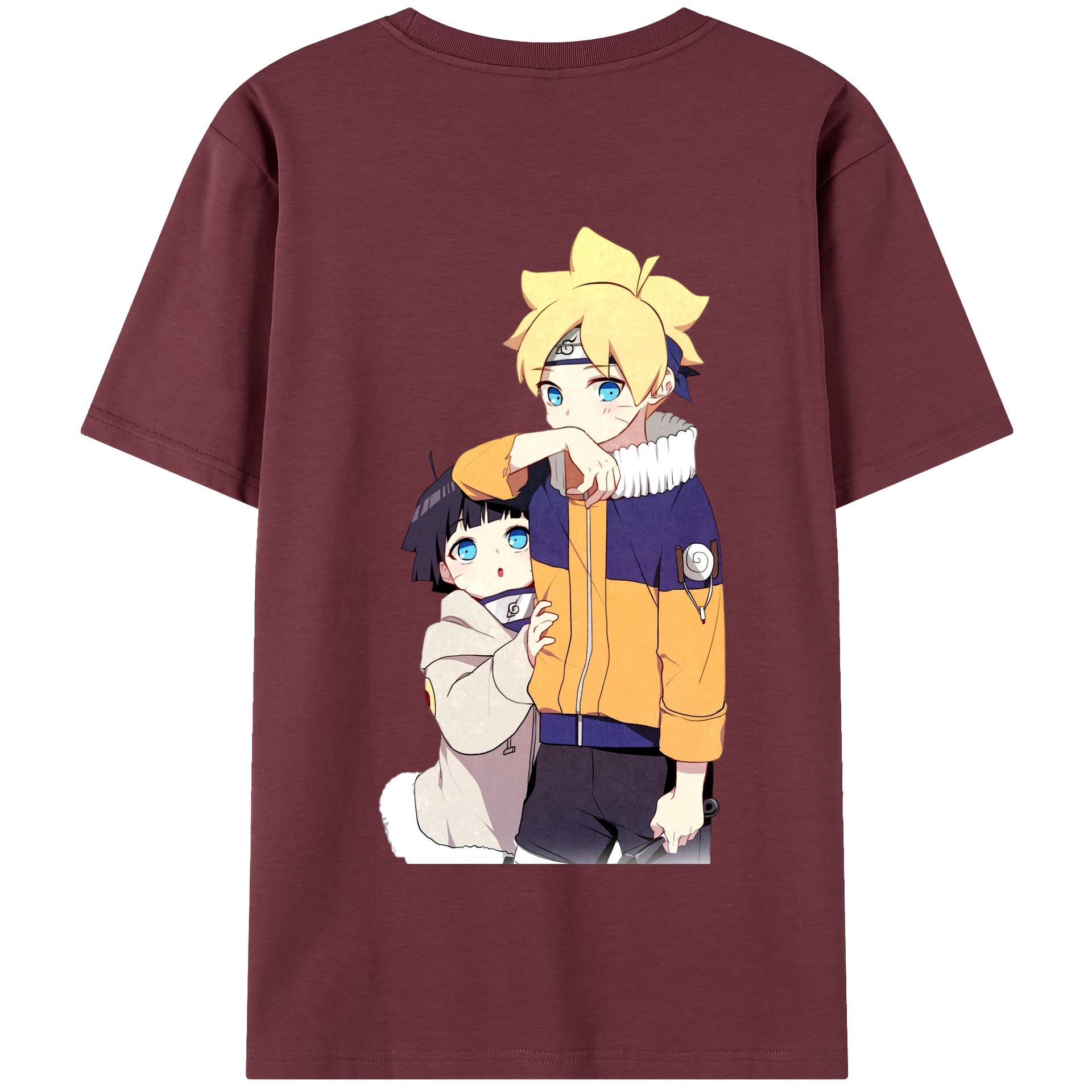 （画像用） NARUTO -ナルト- うずまき ボルト Uzumaki Boruto 綿100％半袖Tシャツ（背面プリント）